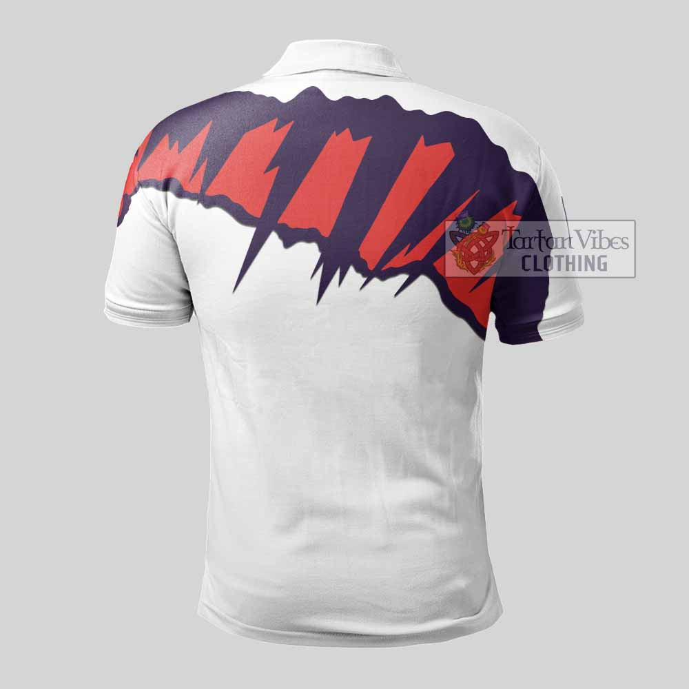 Pentland Clan Crest Polo Shirt with Retro Sport Style - 2D-tartanvibesclothing