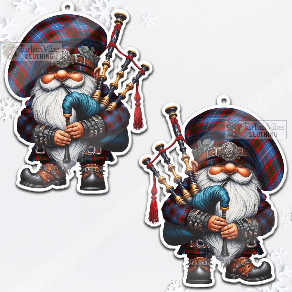 Pentland Tartan Bagpiper Gnome Christmas Ornament - Tartan Vibes Clothing