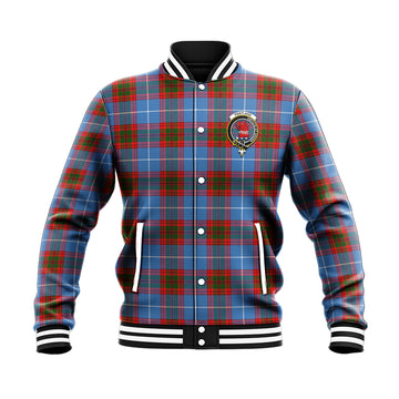 Pentland Tartan Baseball Jacket with Family Crest - Tartan Vibes Clothing