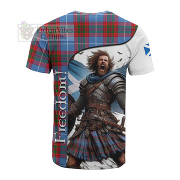 Pentland Crest Tartan Cotton T-shirt Inspired by the Freedom of Scottish Warrior