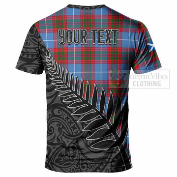 Tartan Vibes Clothing Pentland Crest Tartan T-Shirt with New Zealand Silver Fern Half Style