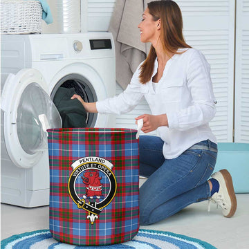 Pentland Tartan Laundry Basket with Family Crest - Tartan Vibes Clothing