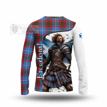 Tartan Vibes Clothing Pentland Crest Tartan Long Sleeve T-Shirt Inspired by the Freedom of Scottish Warrior