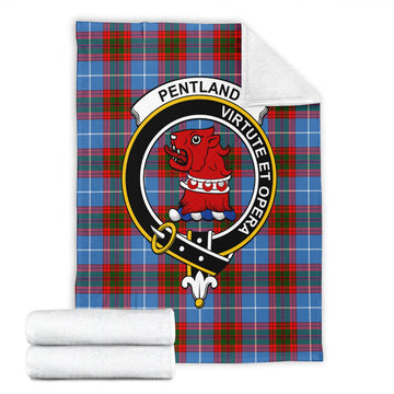 Pentland Tartan Blanket with Family Crest - Tartan Vibes Clothing