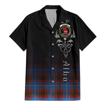Pentland Tartan Hawaiian Shirt Shirt Featuring Alba Gu Brath Family Crest Celtic Inspired - Tartan Vibes Clothing