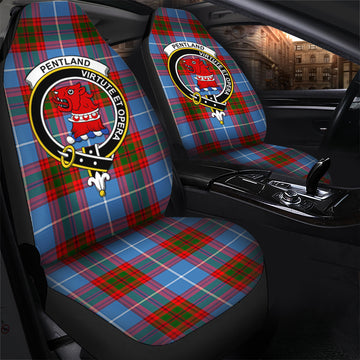 Pentland Tartan Car Seat Cover with Family Crest - Tartan Vibes Clothing