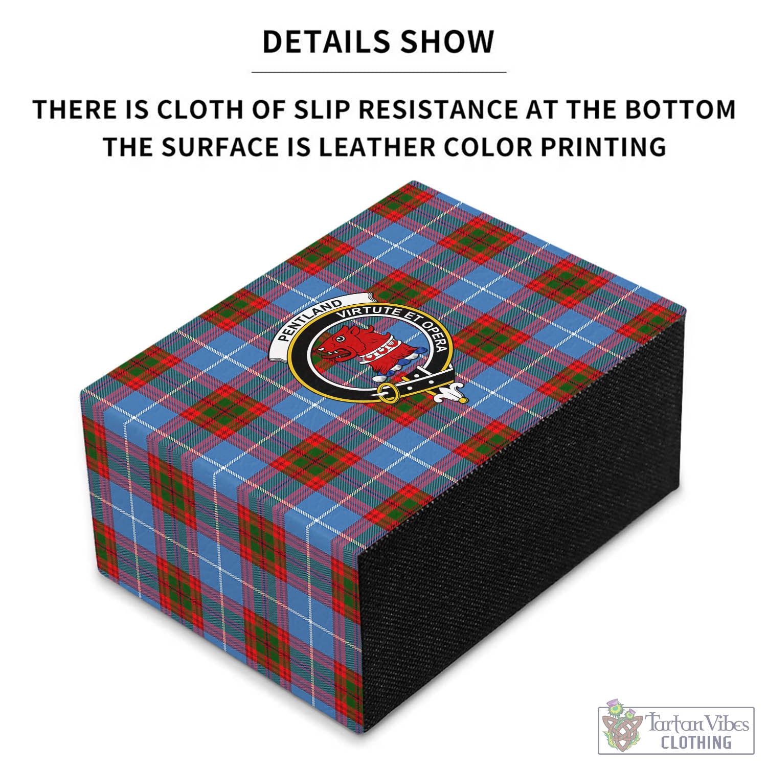 Pentland Tartan Pen Holder with Family Crest - Tartan Vibes Clothing