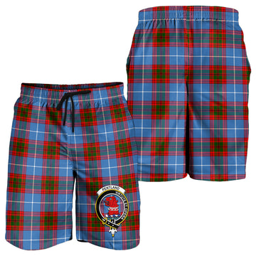Pentland Tartan Mens Shorts with Family Crest - Tartan Vibes Clothing