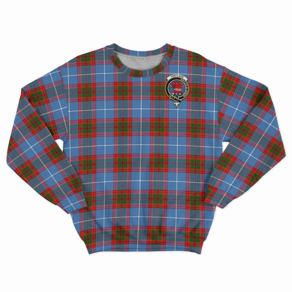 Pentland Tartan Sweatshirt with Family Crest - Tartan Vibes Clothing