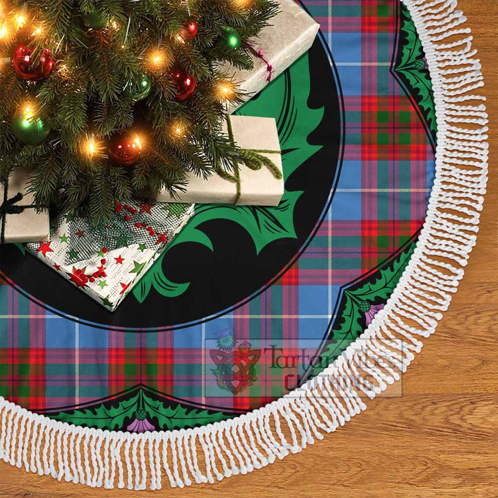 Pentland Tartan Christmas Tree Skirt Scottish Thistle Style - Tartan Vibes Clothing