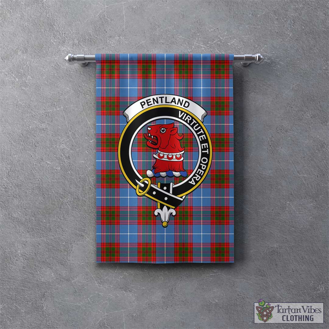Pentland Tartan Crest Dog Tag Necklace main image 0