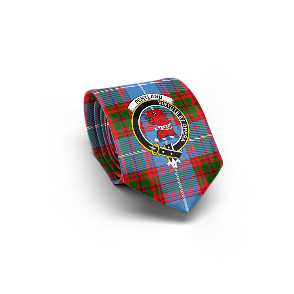 pentland-tartan-classic-necktie-with-family-crest