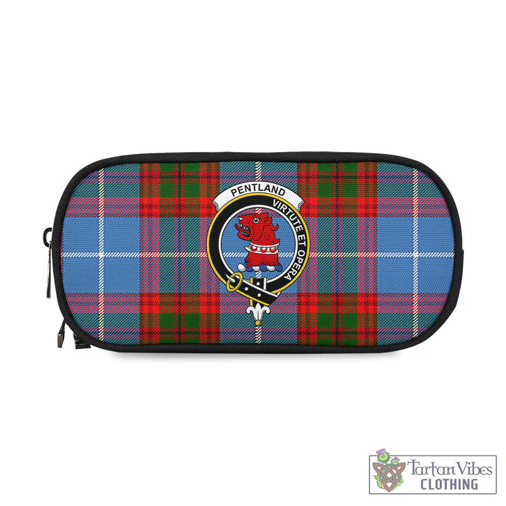 Pentland Tartan Pen and Pencil Case with Family Crest - Tartan Vibes Clothing