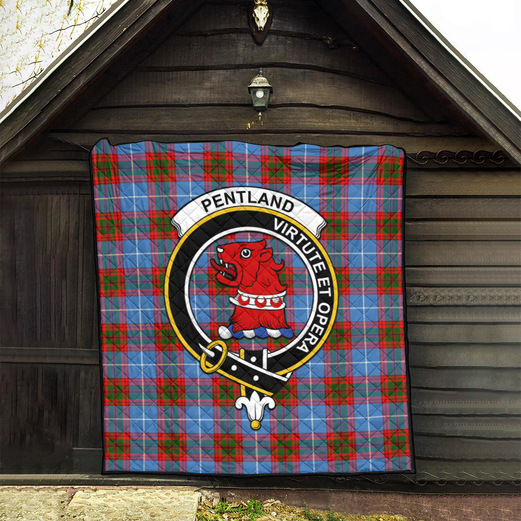 pentland-tartan-quilt-with-family-crest
