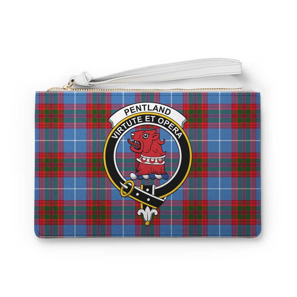 Tartan Vibes Clothing Pentland Family Crest Tartan Clutch Bag
