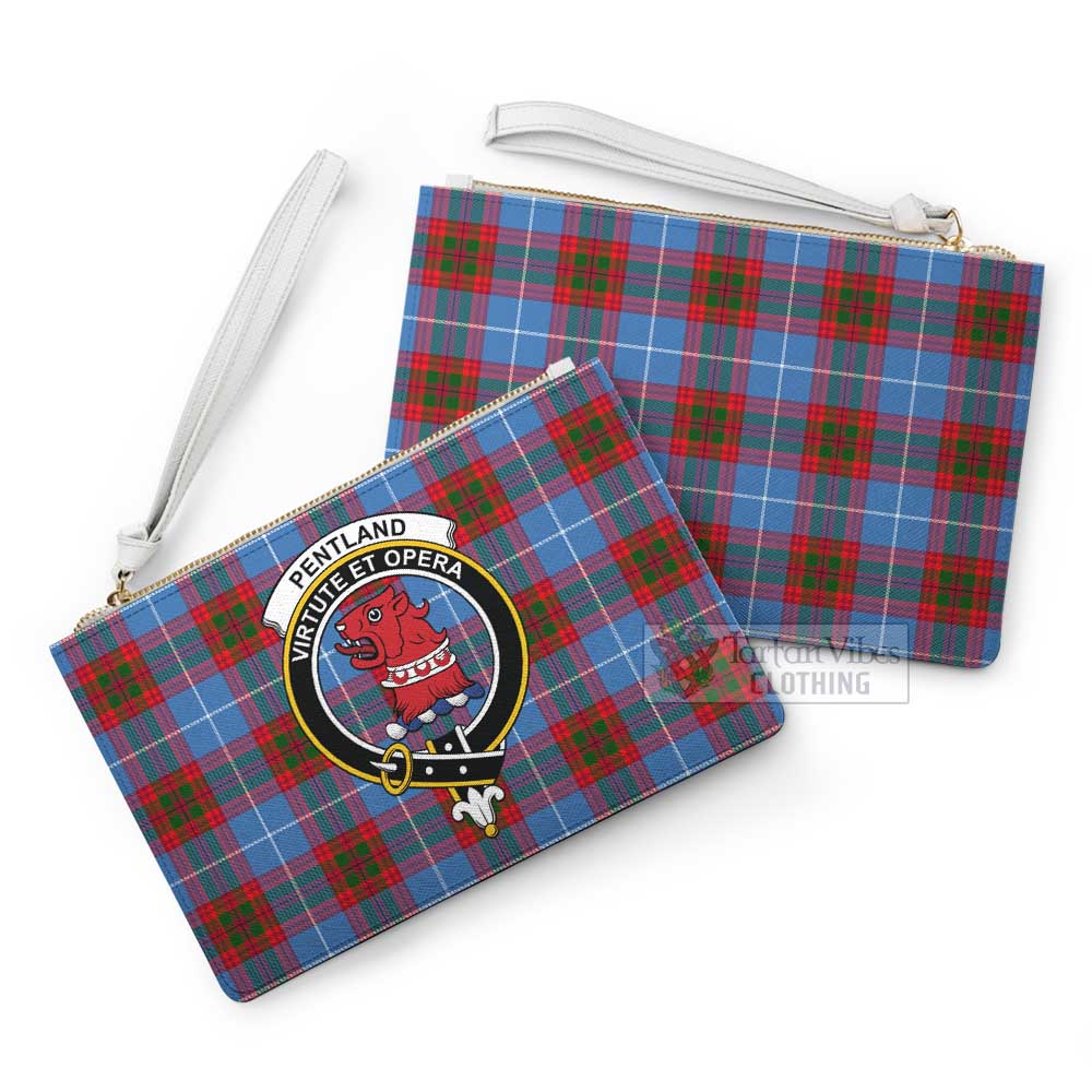 Tartan Vibes Clothing Pentland Family Crest Tartan Clutch Bag