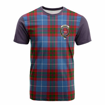 Pentland Tartan Accent Cotton T-shirt with Family Crest