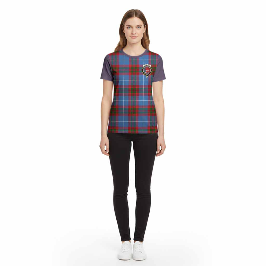 Pentland Tartan Accent Cotton T-shirt with Family Crest
