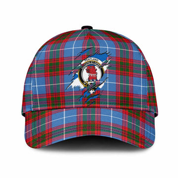 Pentland Tartan Classic Cap with Family Crest In Me Style