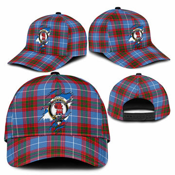 Pentland Tartan Classic Cap with Family Crest In Me Style