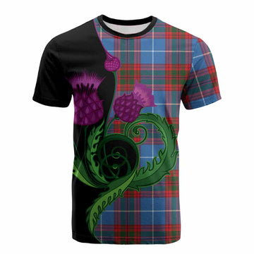 Pentland Tartan Cotton T-shirt Traditional Scottish Thistle