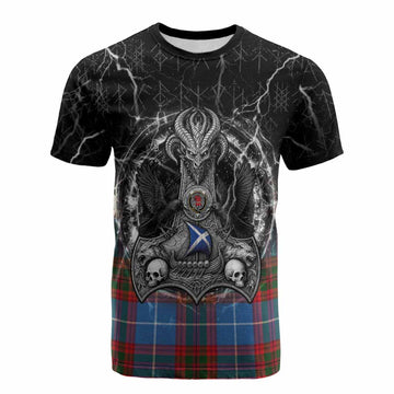Pentland Tartan Crest Cotton T-shirt Celtic Odin's Raven Legacy