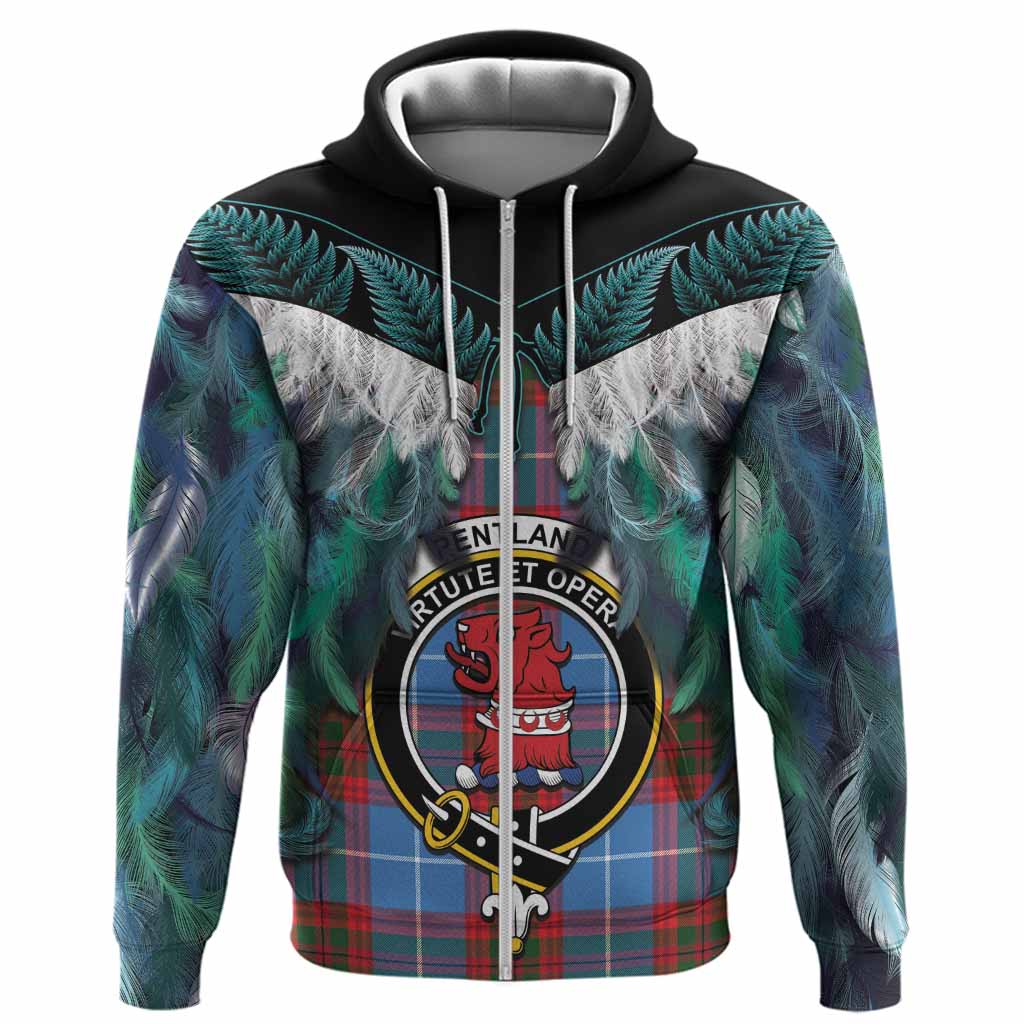 Pentland Tartan Crest Hoodie New Zealand Maori Korowai Cloak