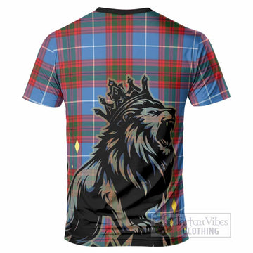 Pentland Tartan Family Crest T-Shirt Crowned Lion Roaring