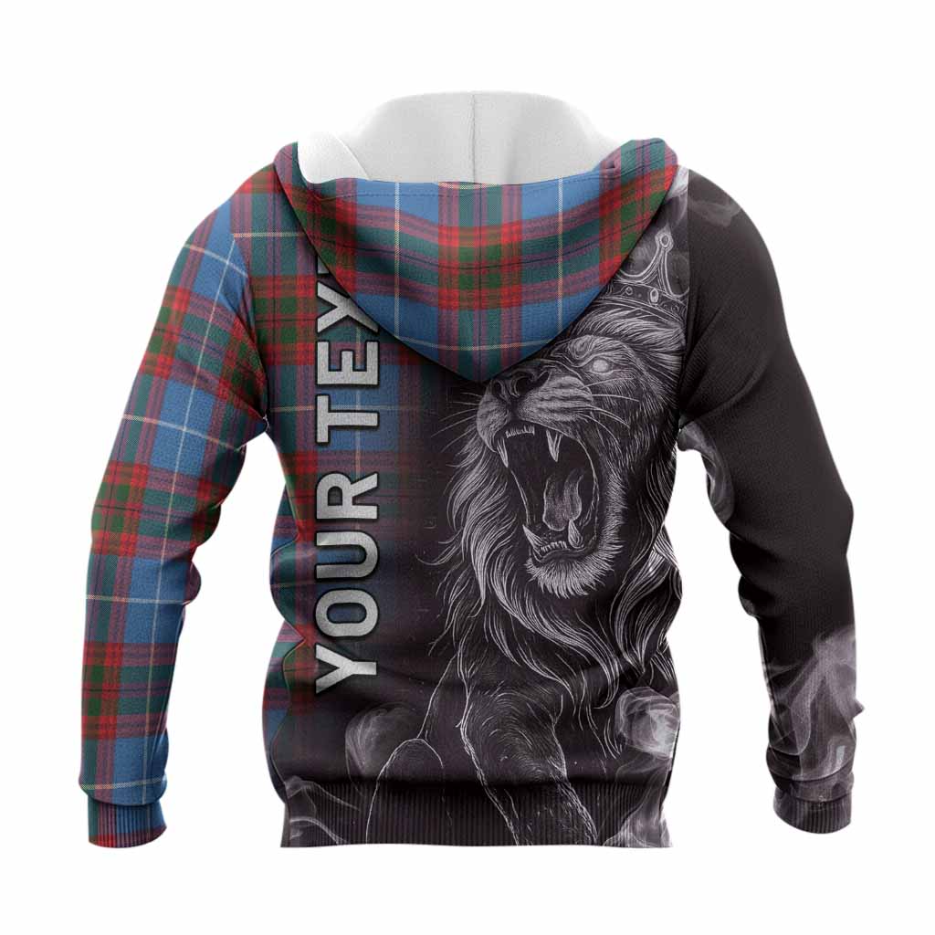 Pentland Tartan Knitted Hoodie Roaring Lion Heritage