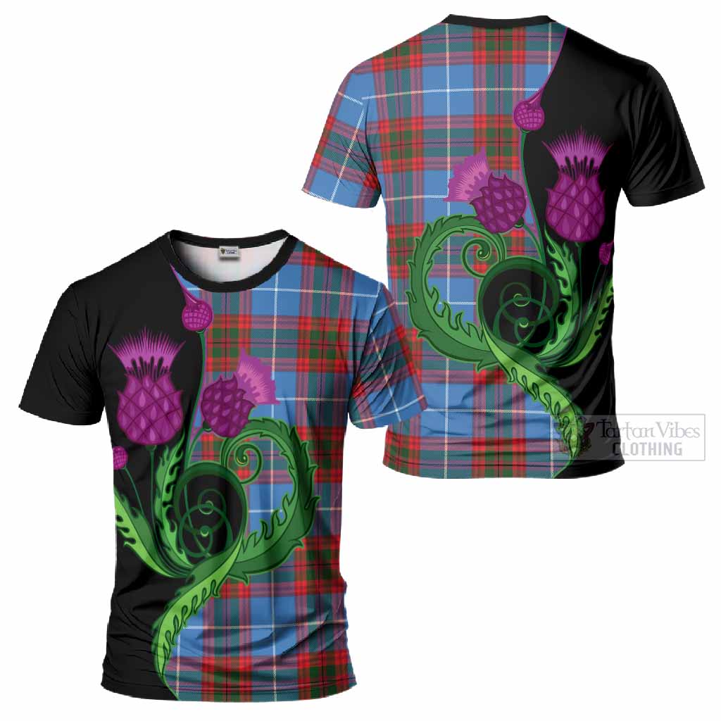 Pentland Tartan T-Shirt Traditional Scottish Thistle