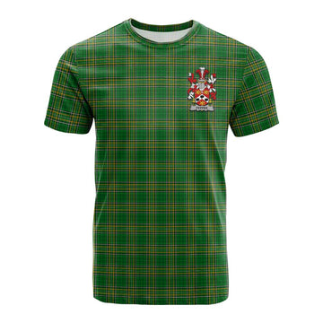 Pepper Irish Clan Tartan Cotton T-shirt with Coat of Arms Kid's Shirt - Tartan Vibes Clothing