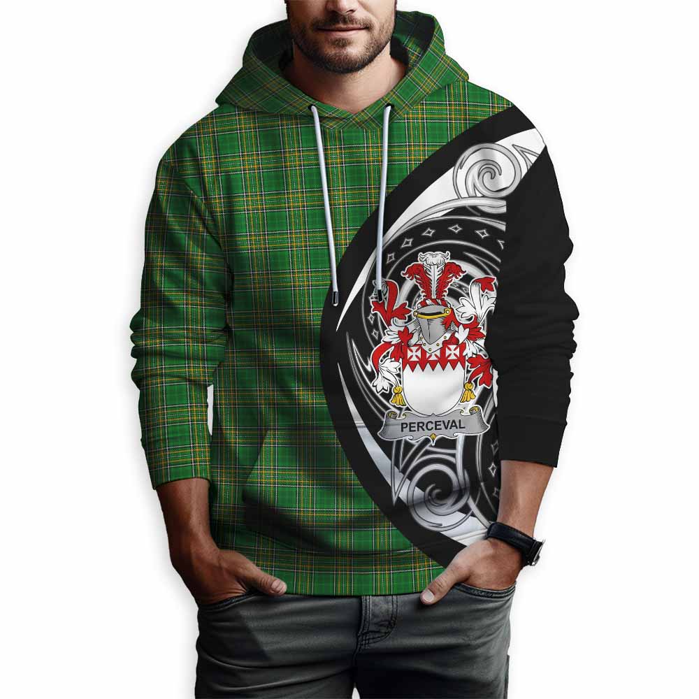 Tartan Vibes Clothing Perceval Irish Clan Hoodie Celtic Circle Style