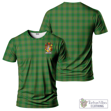 Perry Irish Clan Tartan T-Shirt with Family Seal