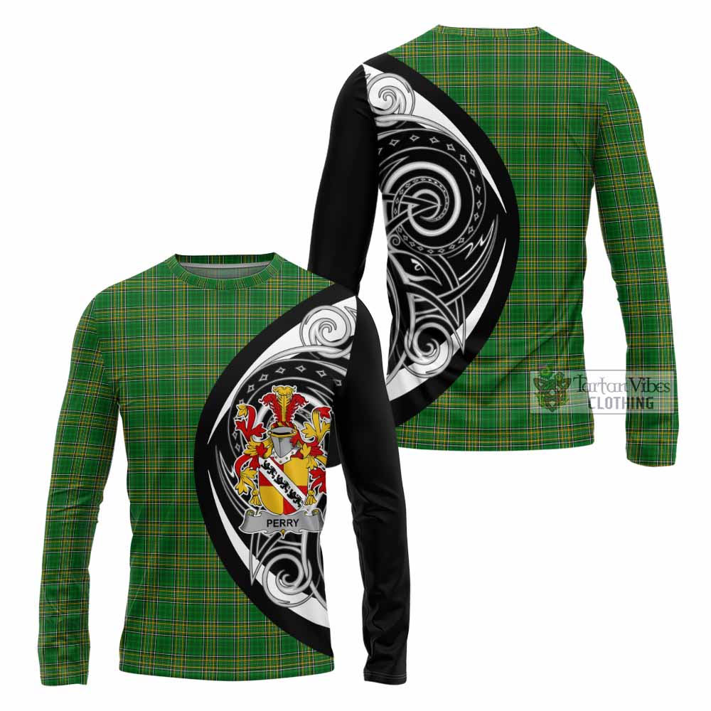 Perry Irish Clan Long Sleeve T-Shirt Celtic Circle Style - Tartan Vibes Clothing