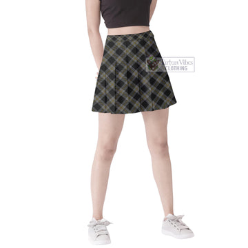 Perry Ancient Tartan Women's Plated Mini Skirt Cross Style Female - Tartan Vibes Clothing