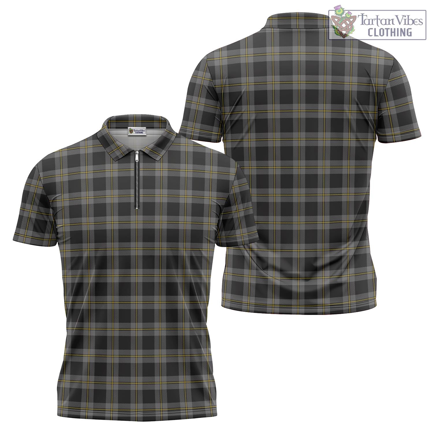 Perry Ancient Tartan Zipper Polo Shirt Unisex - Tartan Vibes Clothing