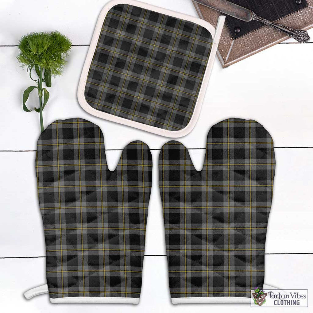 Perry Ancient Tartan Combo Oven Mitt & Pot-Holder Combo 2 Oven Mitt & 1 Pot-Holder Black - Tartan Vibes Clothing