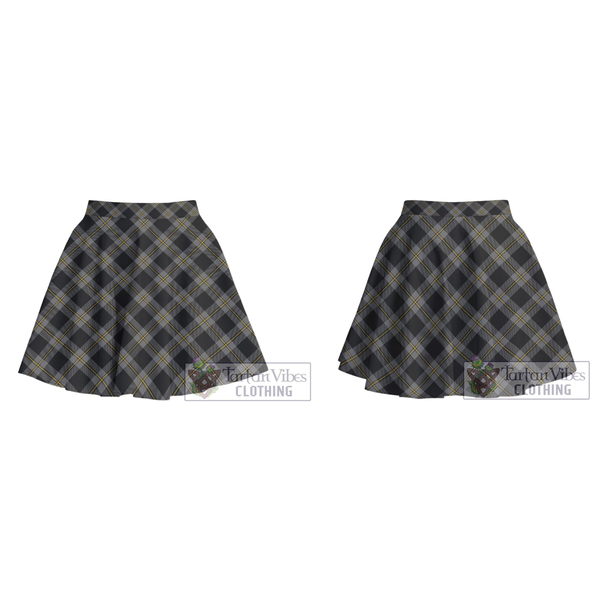 Perry Ancient Tartan Women's Plated Mini Skirt Cross Style - Tartan Vibes Clothing