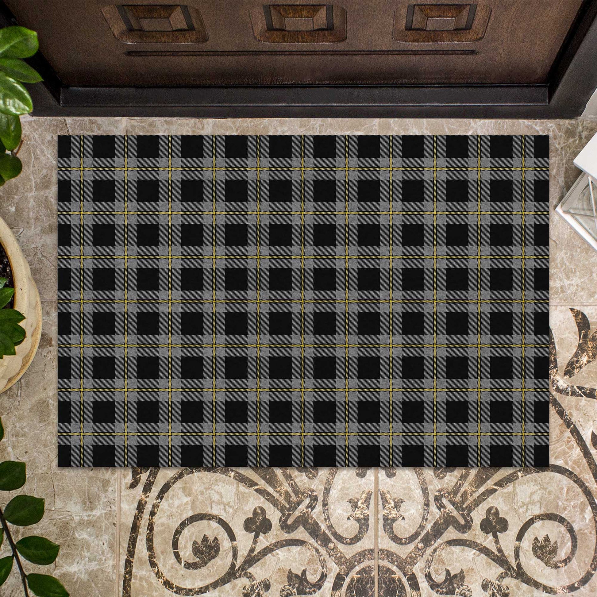 Perry Ancient Tartan Rubber Doormat - Tartan Vibes Clothing