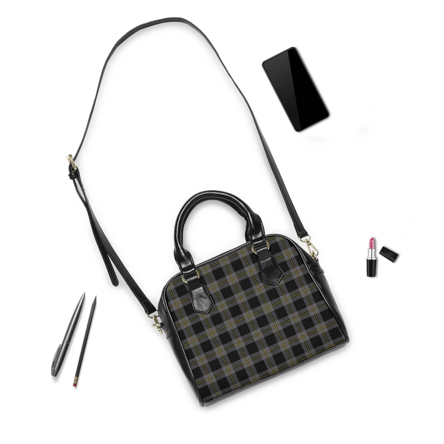Perry Ancient Tartan Shoulder Handbags - Tartan Vibes Clothing