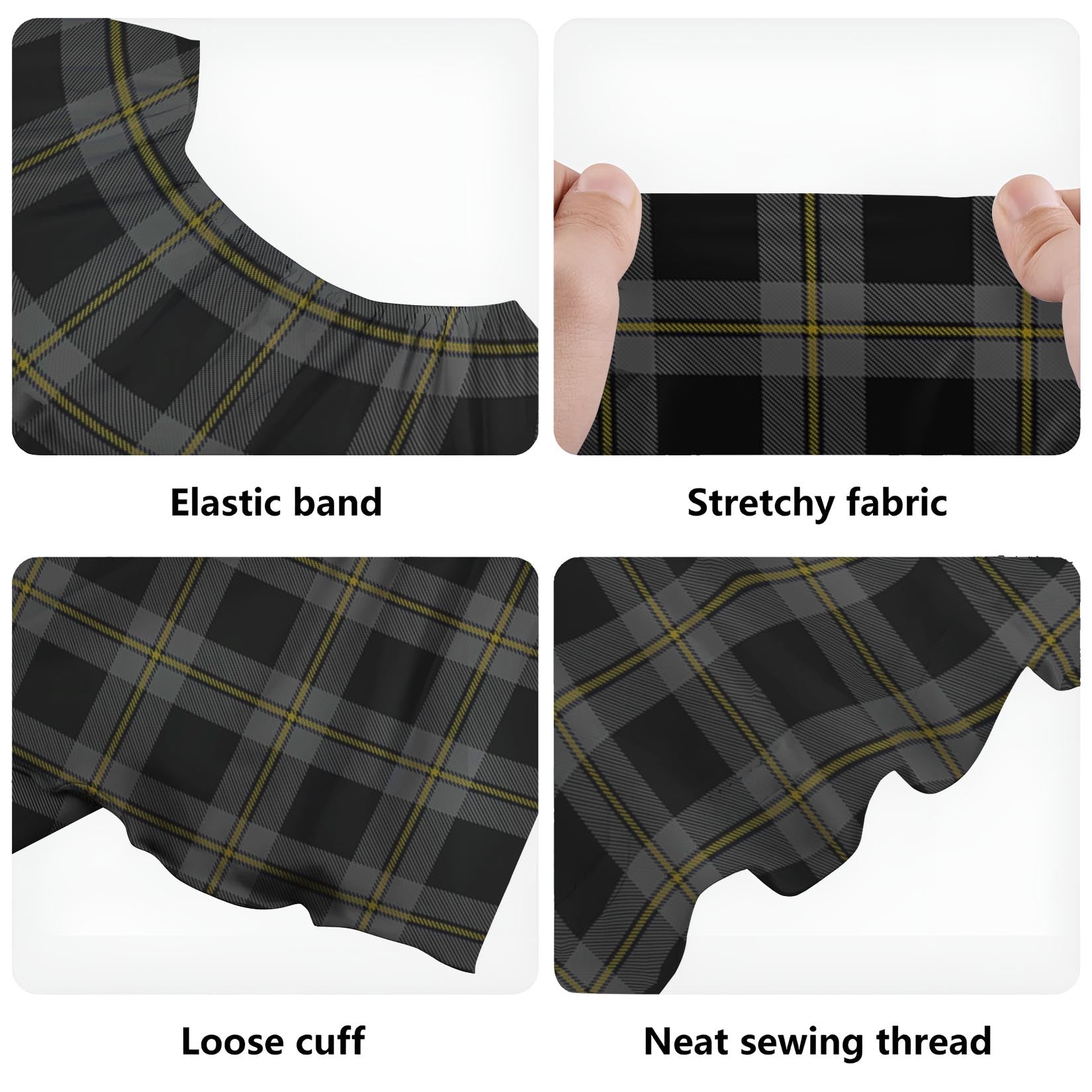 Perry Ancient Tartan Off Shoulder Long Dress - Tartan Vibes Clothing