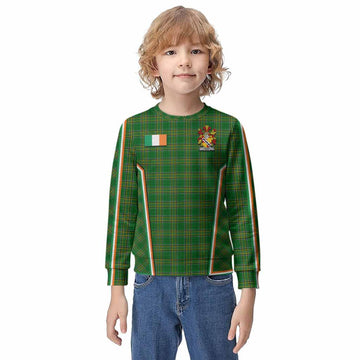 Perry Irish Clan Coat of Arm Tartan Kid Knitted Sweatshirt Flag Style