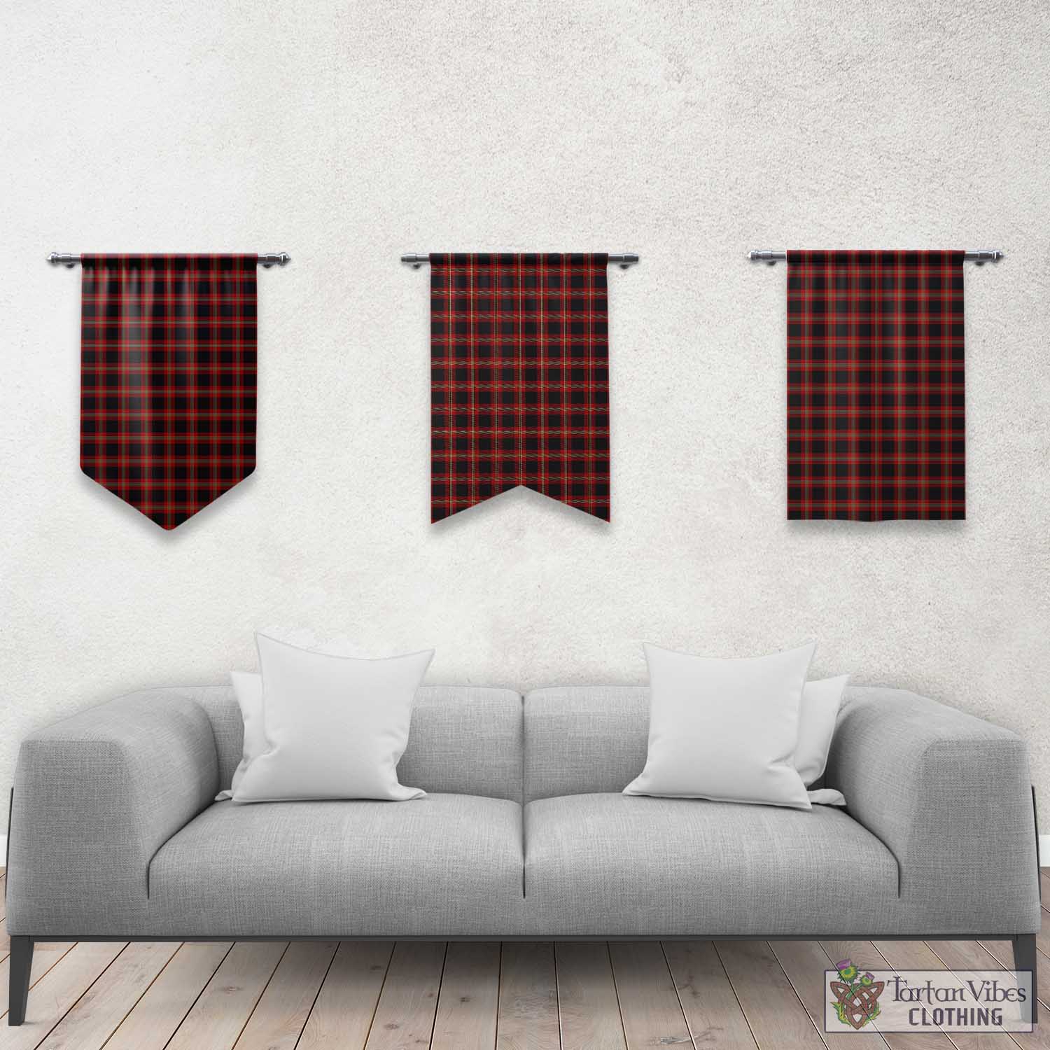 Perry-Pirrie Tartan Gonfalon, Tartan Banner Rectangle - Tartan Vibes Clothing