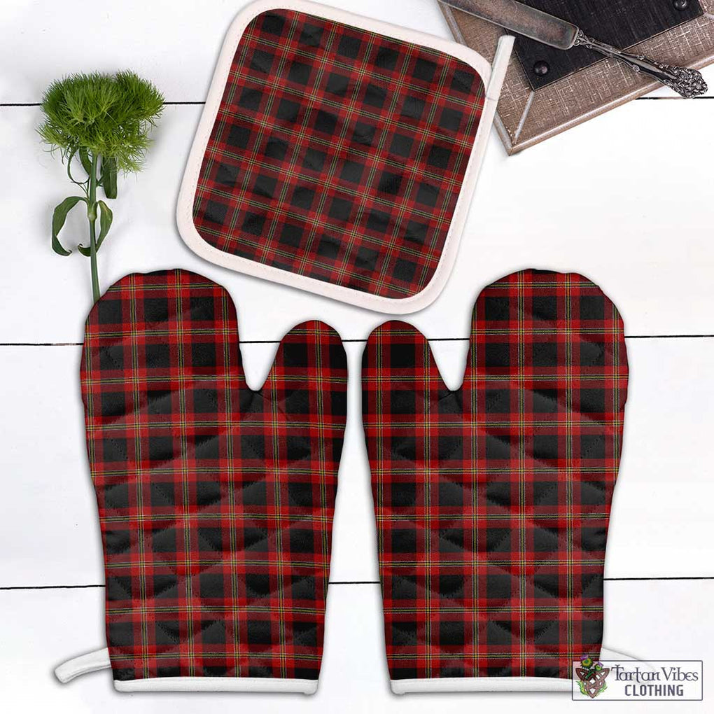 Perry - Pirrie Tartan Combo Oven Mitt & Pot-Holder Combo 2 Oven Mitt & 1 Pot-Holder Black - Tartan Vibes Clothing