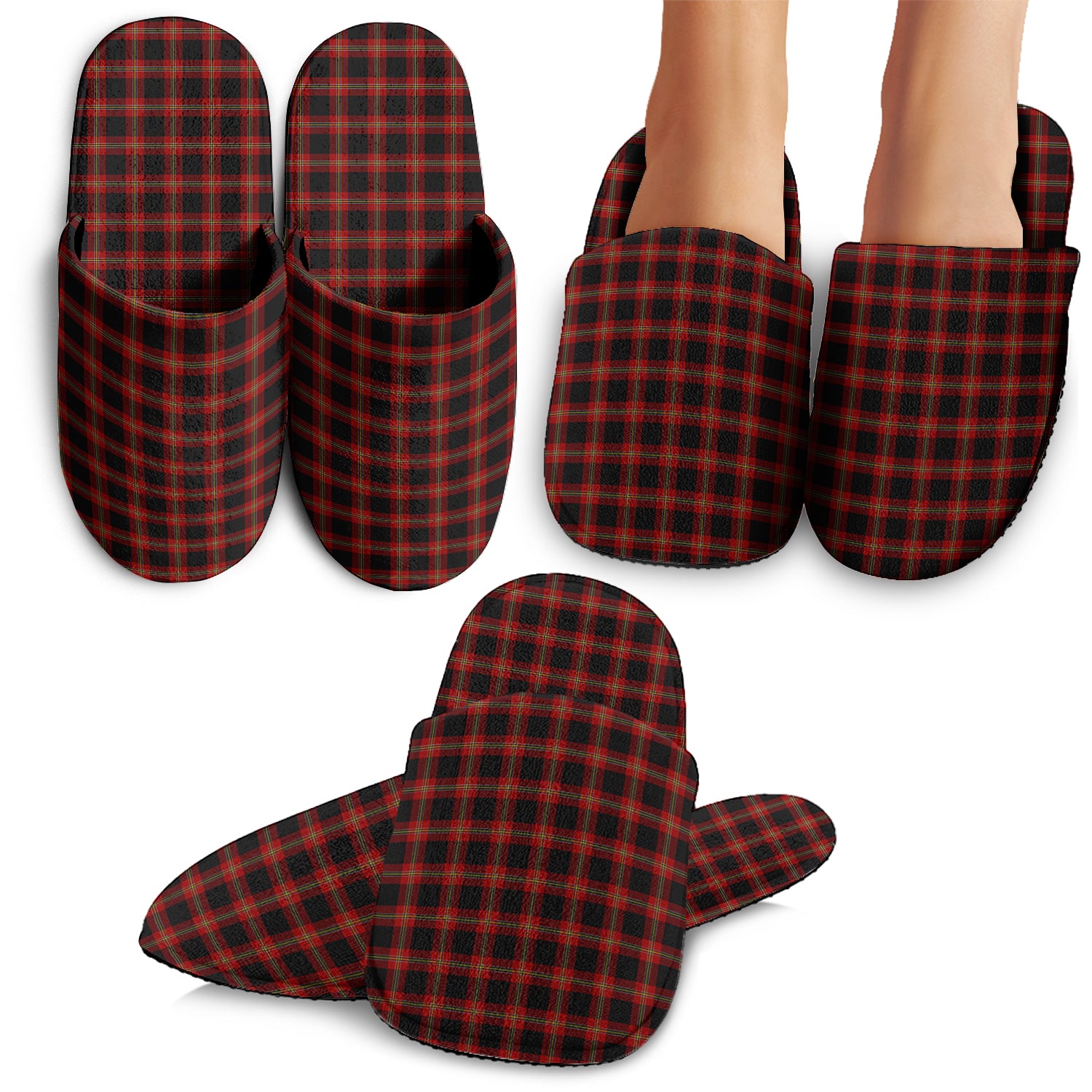 Perry-Pirrie Tartan Home Slippers - Tartan Vibes Clothing