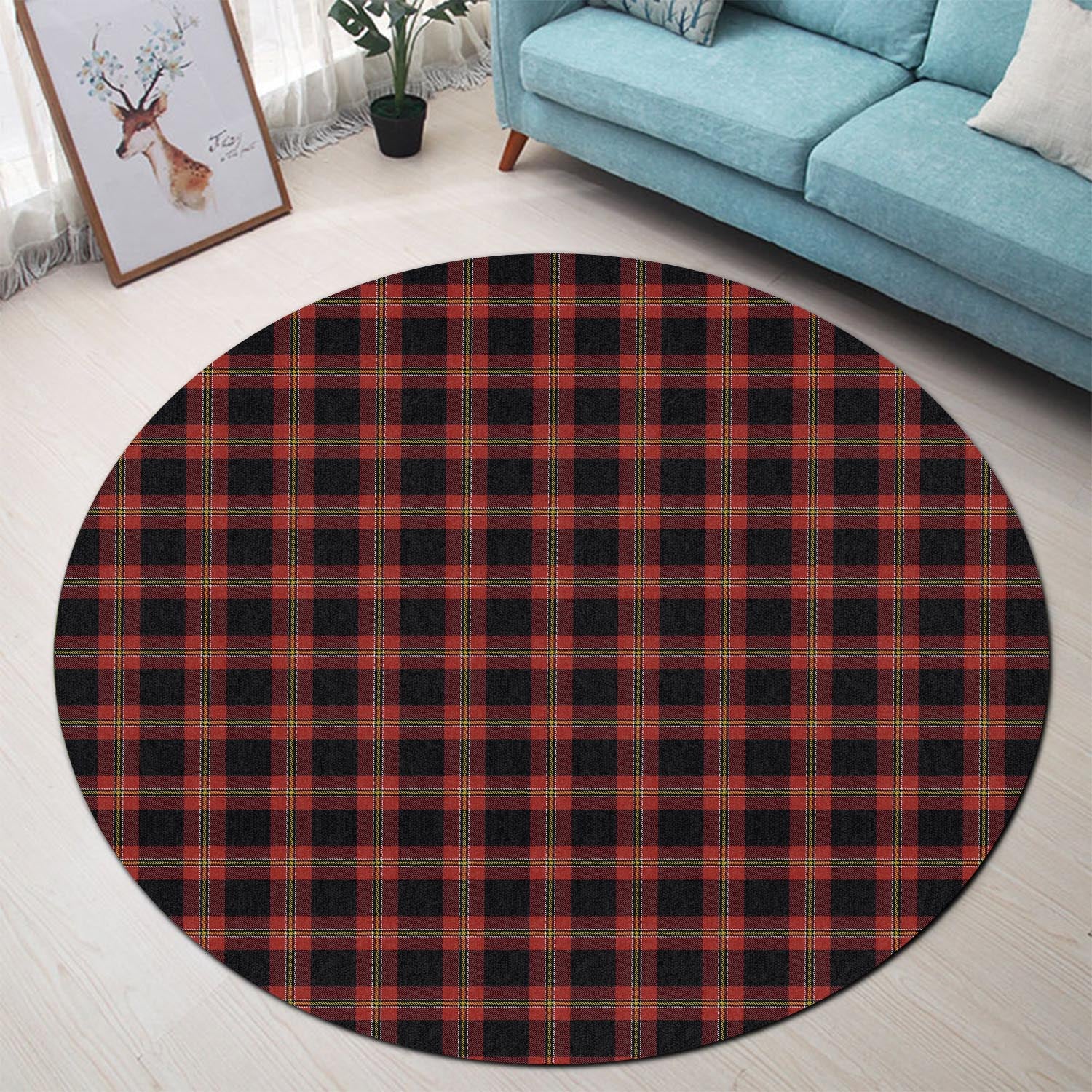 Perry-Pirrie Tartan Round Rug - Tartan Vibes Clothing