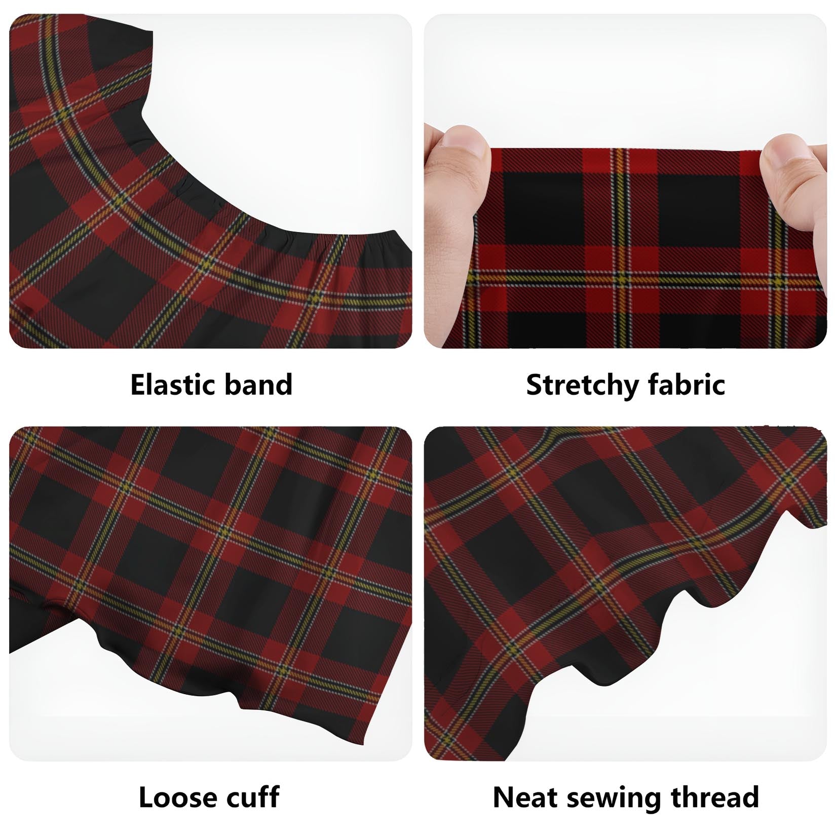 Perry-Pirrie Tartan Off Shoulder Long Dress - Tartan Vibes Clothing