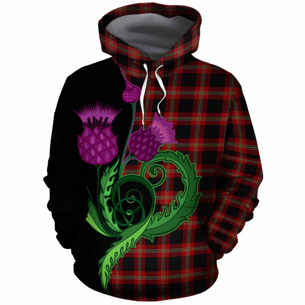 Perry Tartan Cotton Hoodie Traditional Scottish Thistle