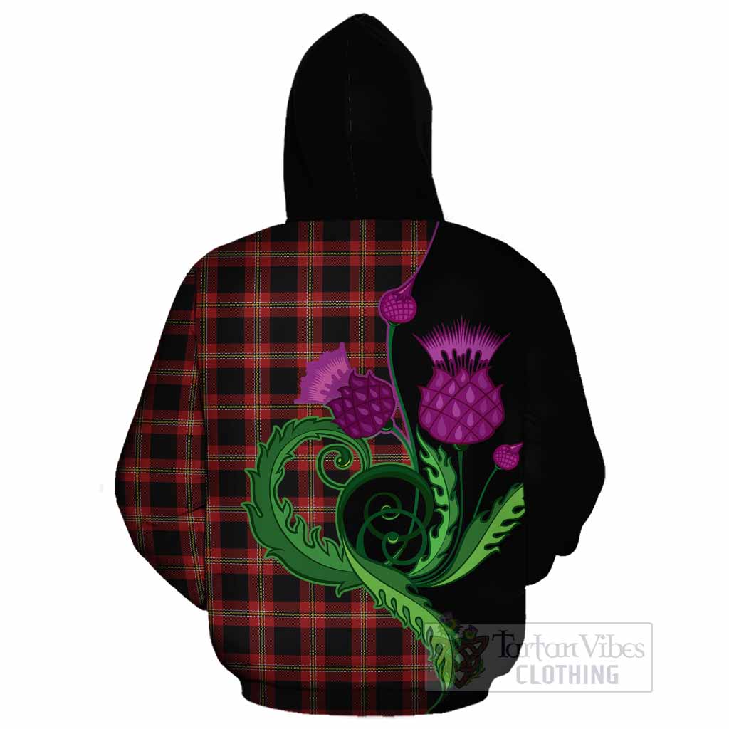 Perry Tartan Cotton Hoodie Traditional Scottish Thistle