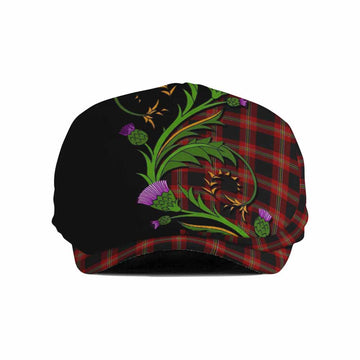Perry Tartan Flat Cap, Jeff Cap Scottish Thistle Pride Heritage Art